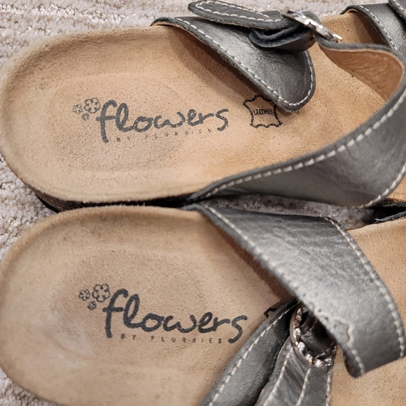 Flowers by Flurries Cork Wedge Mule - Picture 4 of 12